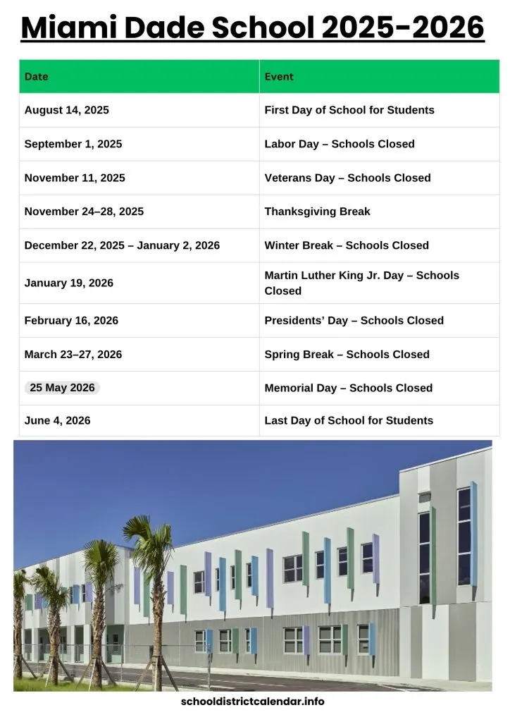 Miami Dade School Calendar
